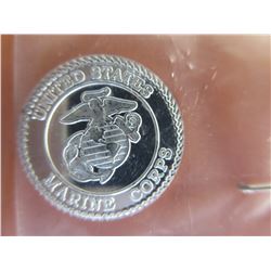4 x .999 Silver Bullion US Marine Corps Rounds