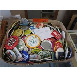 200+ Pin back buttons