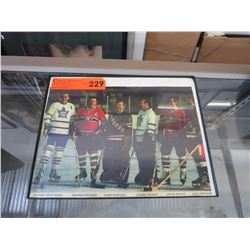 Framed Old timers hockey photo