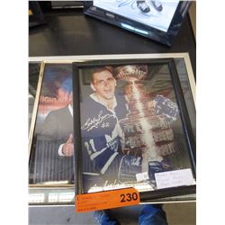 Autographed Bobby Baun & Ron Maclean photos
