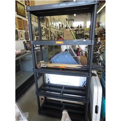 Plastic shelving unit