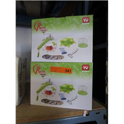 2 New Roto Champ vegetable slicers