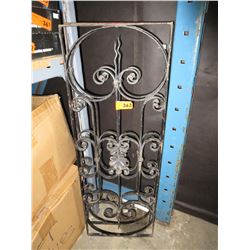 2 Vintage cast metal window grills