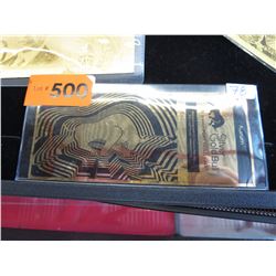 1/10 gram pure 24 KT gold bill