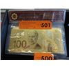 Image 1 : 2 Gold foil Canadian novelty bank notes