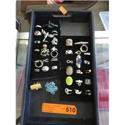 40 Used fashion rings - Approximate count