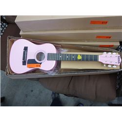NEW - Children's acoustic guitar - pink