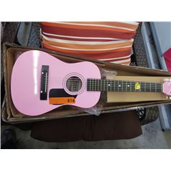 NEW - Children's acoustic guitar - pink