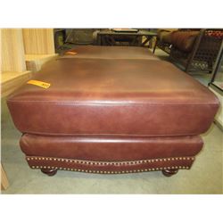 NEW - Bonded Leather Ottoman