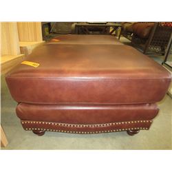 NEW - Bonded Leather Ottoman