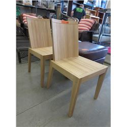 2 NEW Wood Chairs