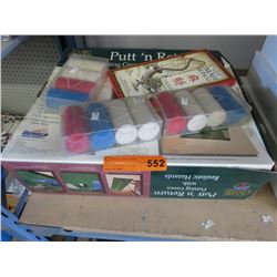 Poker chips, putting green & more