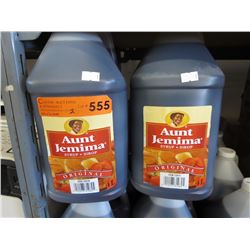 2 x 4 liter jugs of Aunt Jemima syrup
