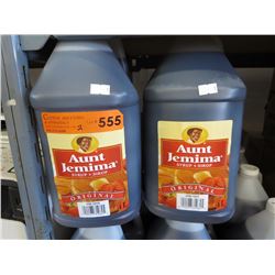 2 x 4 liter jugs of Aunt Jemima syrup