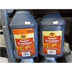 2 x 4 liter jugs of Aunt Jemima syrup