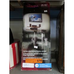 2 NEW tilting low profile TV wall mounts
