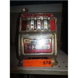 Battery operated toy slot machine