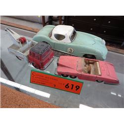 2 Vintage Dinky toys plus a Chinese tin car