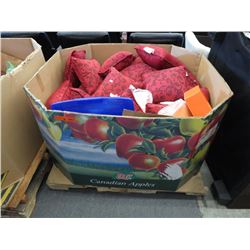 Skid of new 12" x 12"  throw cushions