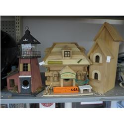 3 Wood "Village" buildings