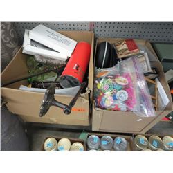 2 Boxes of used household goods