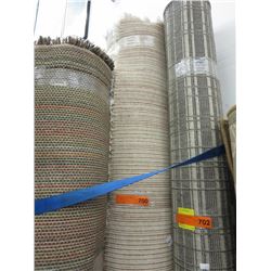 Beige shag area carpet