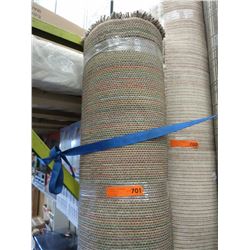 Brown shag area carpet