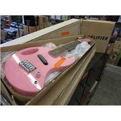NEW - Children's pink electric guitar