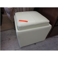 Bonded leather storage foot stool / coffee table