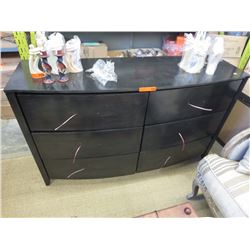 NEW - 6 Drawer Dresser with chrome finish handles
