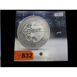 2013 Canadian $20 Fine Silver coin -  "Hockey"