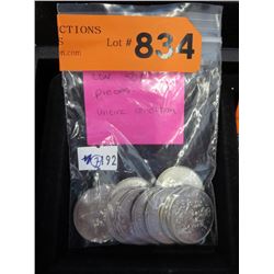 10 x 1979 Canadian .50¢ coins