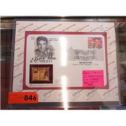 1993 - 22KT Gold Elvis Presley First Day Stamp set