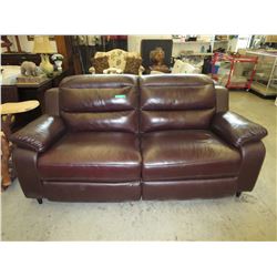 NEW - Brown leather power recliner
