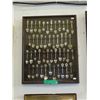 Image 1 : Collector spoons in wall display unit