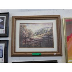 Wood framed print