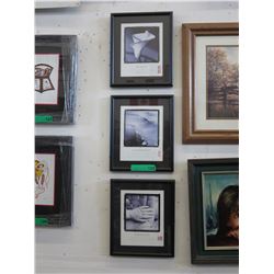 3 Framed "Tao Te Ching" inspirational prints
