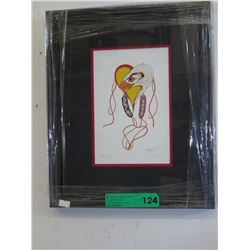 Framed Richard Shorty print "Eagle Heart"