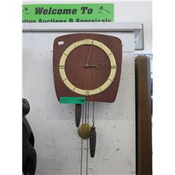 Mid-Century pendulum wall clock