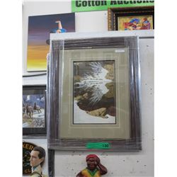 Framed Bev Doolittle print: "Season of the Eagle"