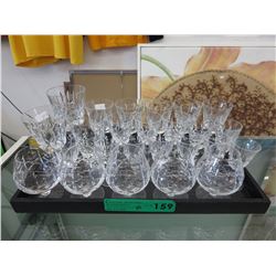25 Crystal glasses