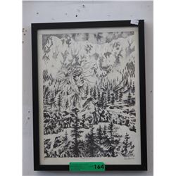 Pencil signed artist proof by Delvis Morrison