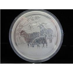 10 oz. .999 Silver 2015 Year of the Goat coin