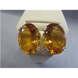 New 23.07 CTW Citrine Earrings