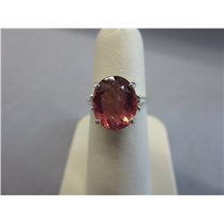 Ladies 4.59 CT Pink Tourmaline Solitaire Ring