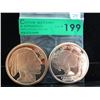 Image 1 : 2 Fine Copper Art Rounds