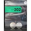 Image 2 : 2 Walking Liberty Silver Art Rounds