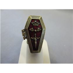 Unique coffin motif "Poison Ring"