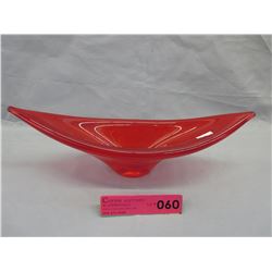 Lovely Red Mid-Century glass dish