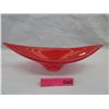 Image 1 : Lovely Red Mid-Century glass dish